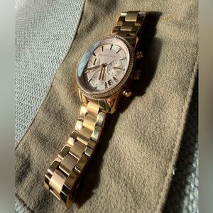 Michael Kors Rose Gold Chronograph Watch
